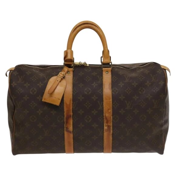 LOUIS VUITTON Monogram Keepall 45 Boston Bag M41428 LV Auth 132552 - Picture 2 of 16